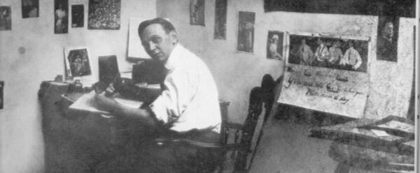 clairvoyant Edgar Cayce at desk