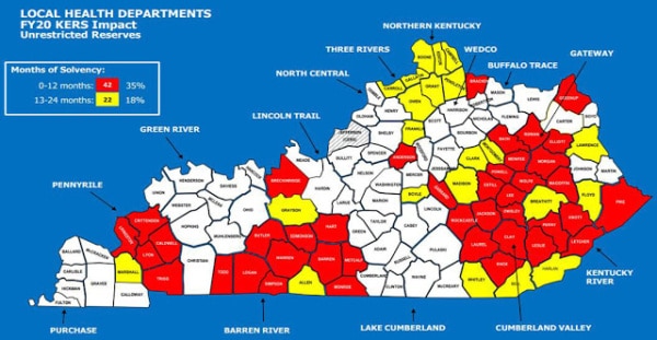 Kentucky health departments graphic