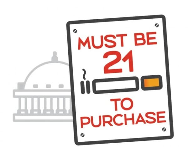 Must be 21 to purchase cigarettes graphic