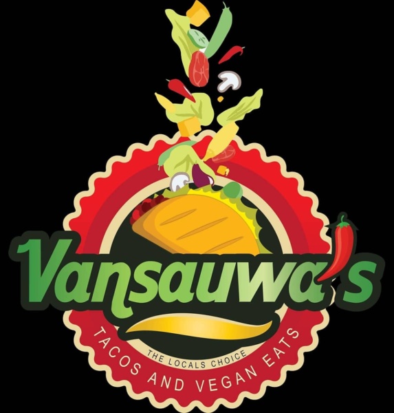 Vansauwa's tacos & vegan eats logo