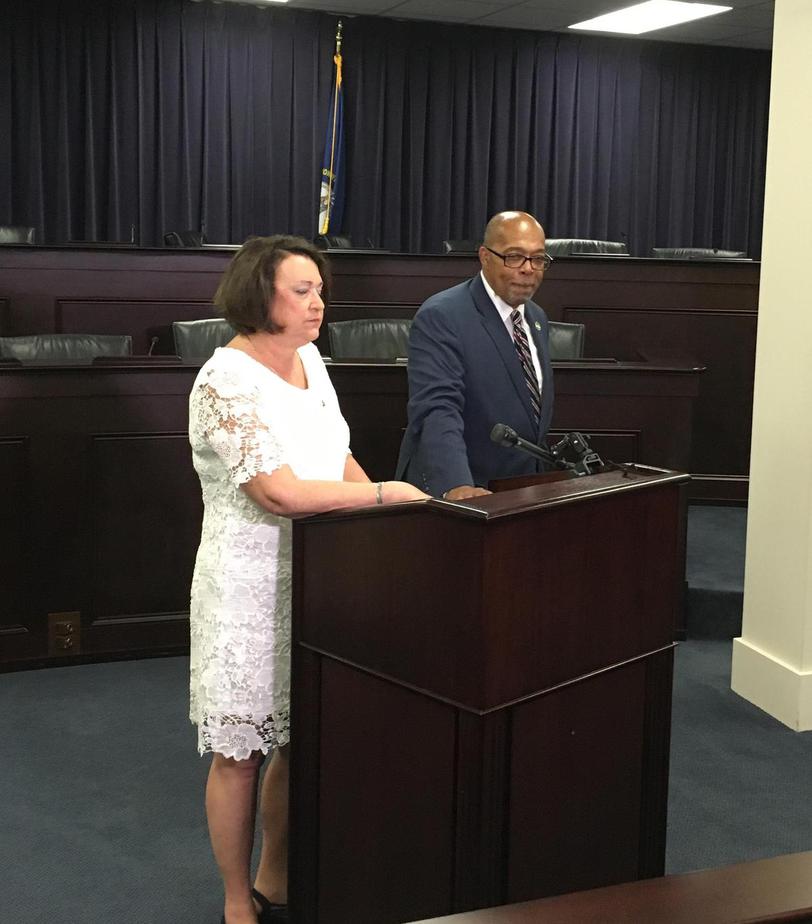 Kathy Hinkle and Reggie Thomas, who have proposed a staggered minimum wage increase