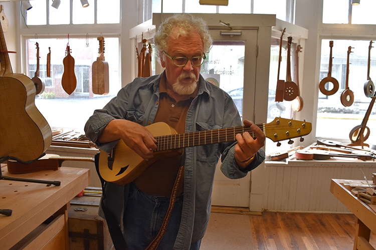 Doug Naselroad, director of the  Appalachian School of Luthiery 