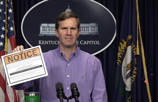 Beshear-church-notice-covid-19-coronavirus
