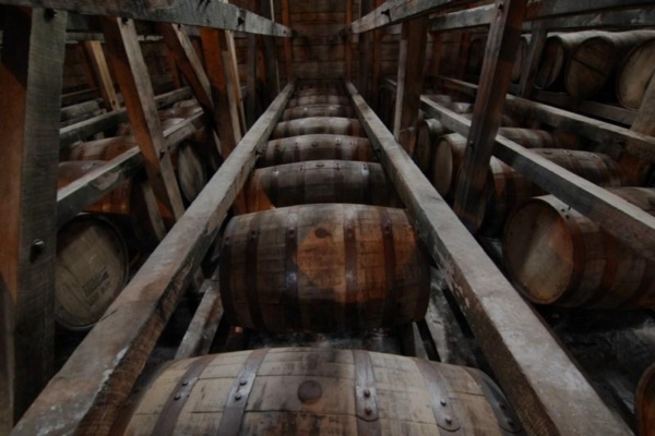BourbonBarrelsInRacks
