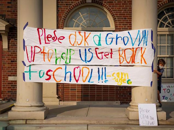 back to school sign