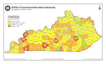 Kentucky-confirmed-coronavirus-cases-map
