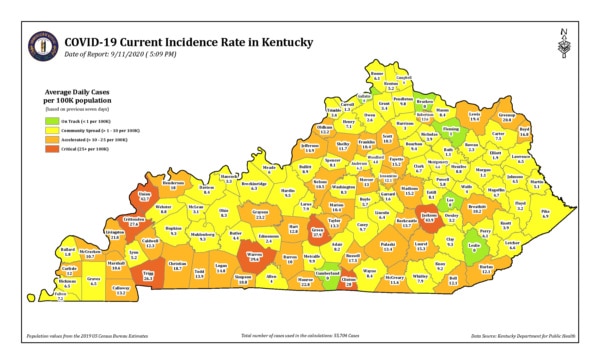 Kentucky-confirmed-coronavirus-cases-map