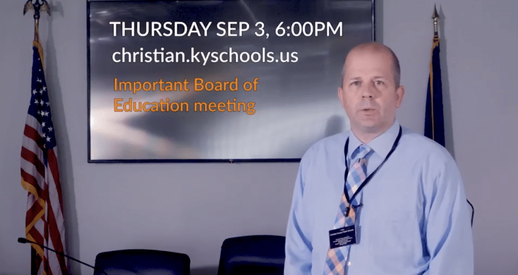 Christian County Public Schools superintendent Chris Bentzel