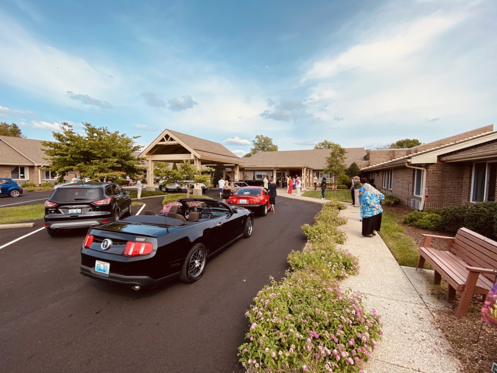 christian health center nursing home car parade following coronavirus outbreak