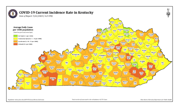 covid incidence rate 092220