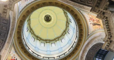 The dome in the Kentucky Capitol Rotunda. (Photo by Jennifer P. Brown)