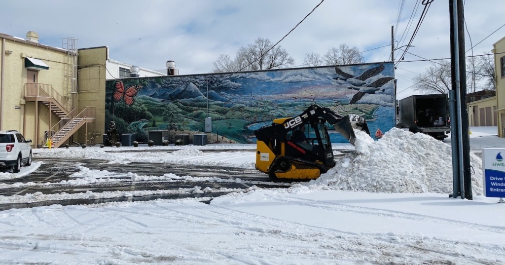 snow removal following recent winter storm
