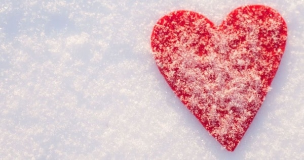 valentine snow feature