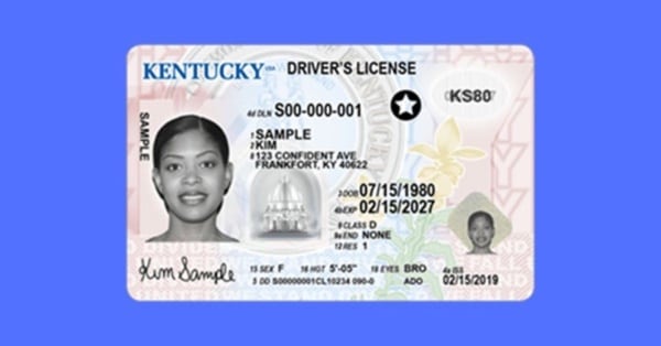 Ky Driver's License sample feature