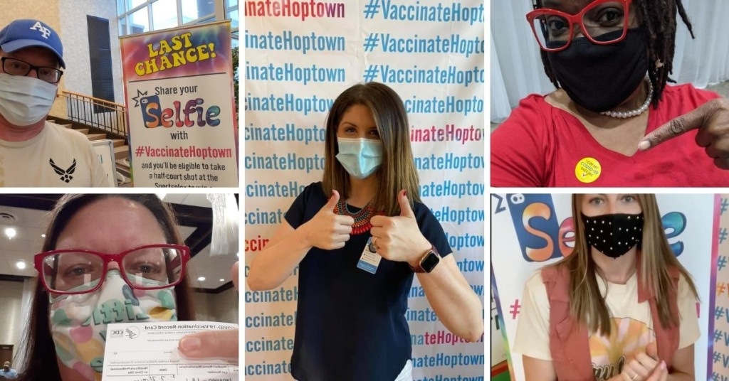 #vaccinatehoptown photos