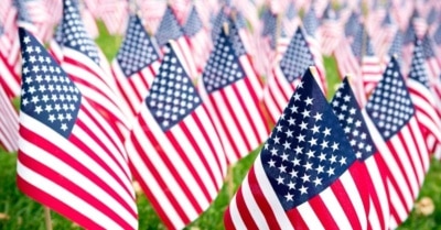 Memorial Day flags feature