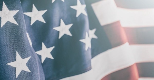 American flag feature