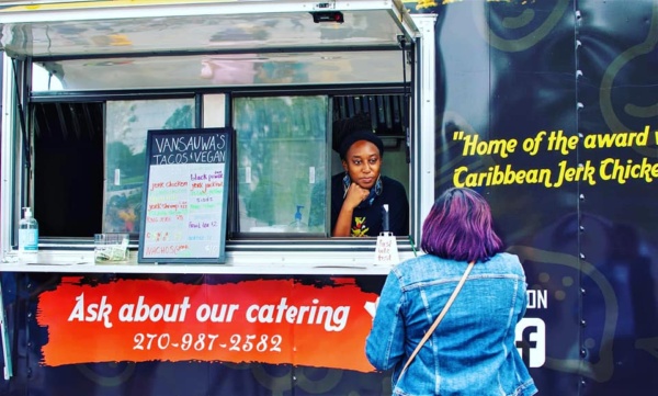 Zirconia Alleyne at food truck