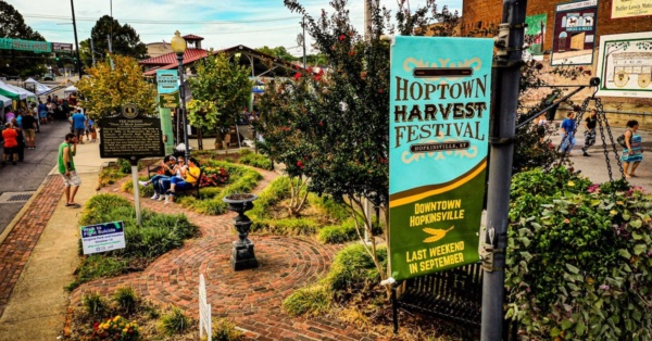 Hoptown Harvest Fest banner