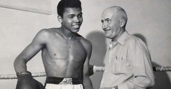 cassius clay with trainer