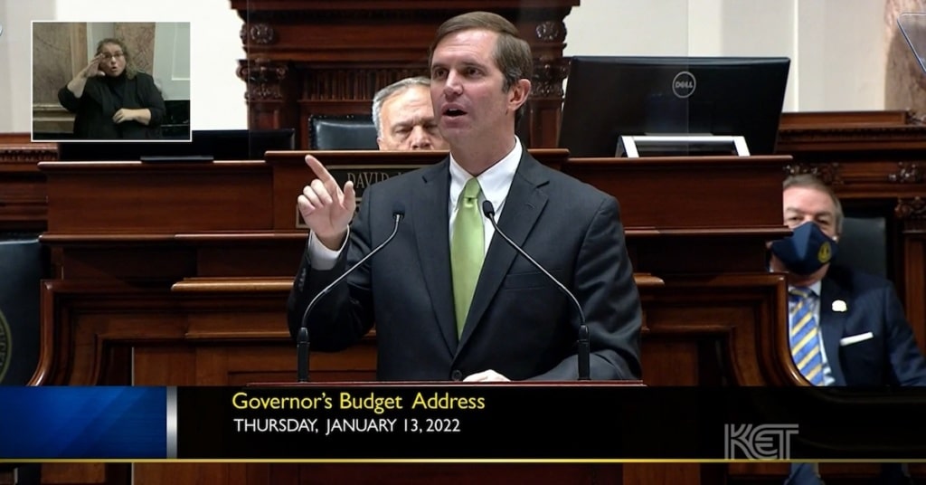 governor andy beshear gives budget address