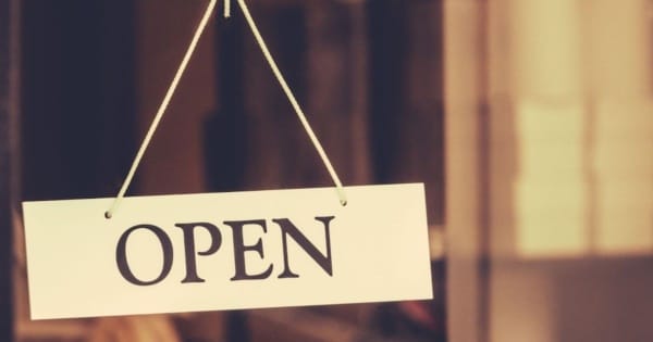 small business open sign feature