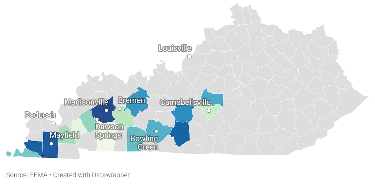 FEMA denials frustrate Kentucky tornado survivors