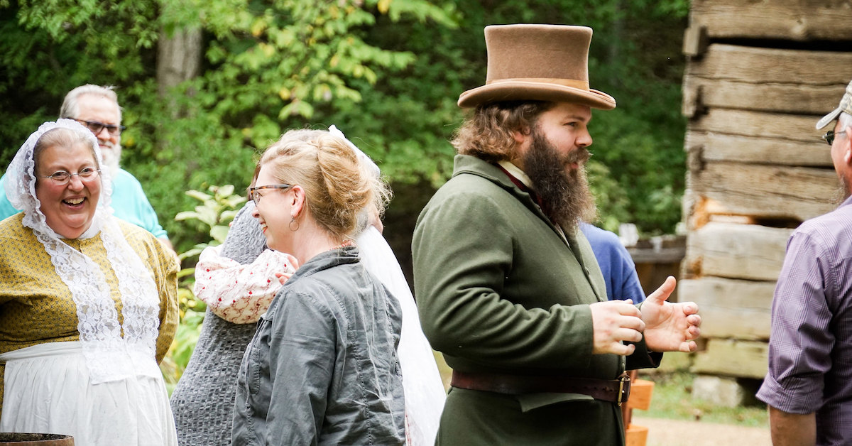 LBL Homeplace wedding guests gather