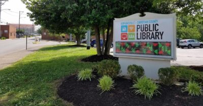 Hopkinsville-Christian County Public Library sign