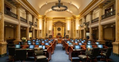 Kentucky Senate Chamber. (Photo by J. Tyler Franklin, WFPL)