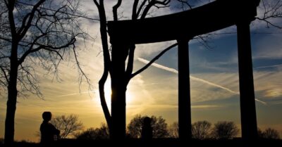 Round Table Literary Park silhouette