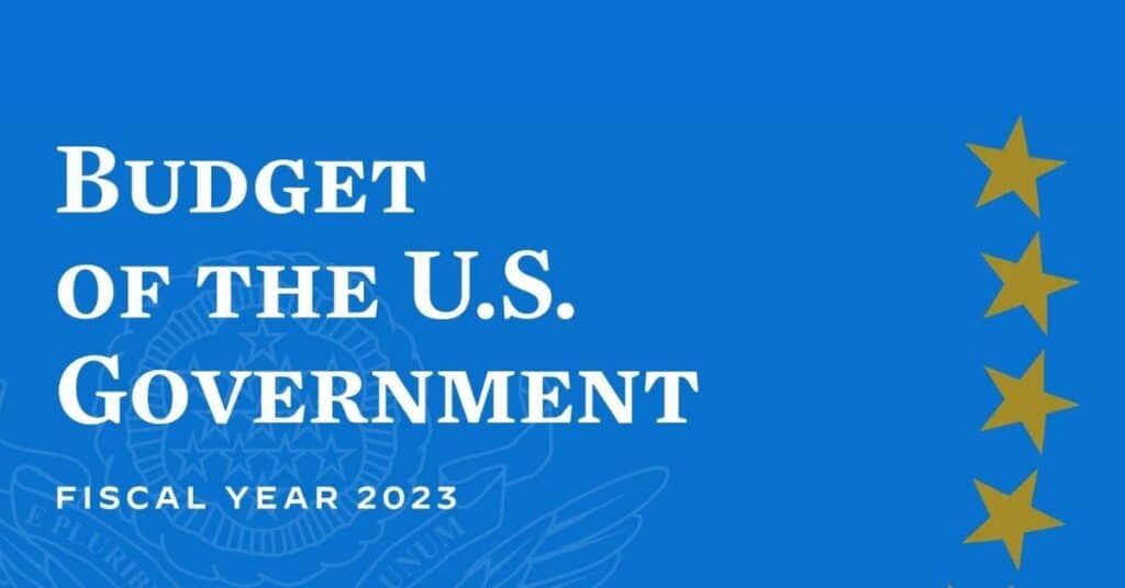 U.S. Government Budget 2023 graphic