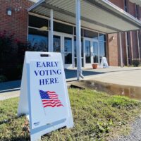 early voting sign