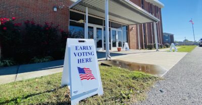 early voting sign