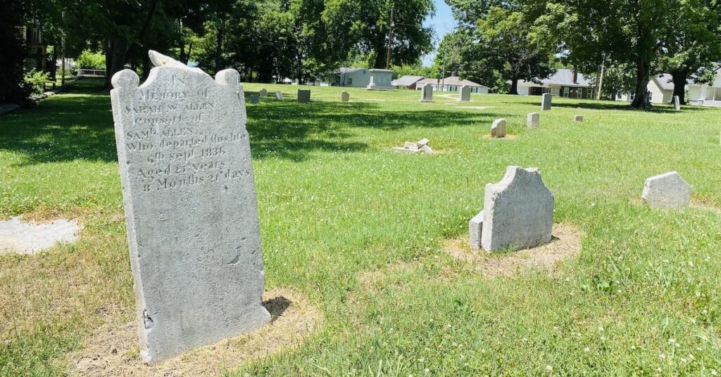 pioneer cemetery headstone