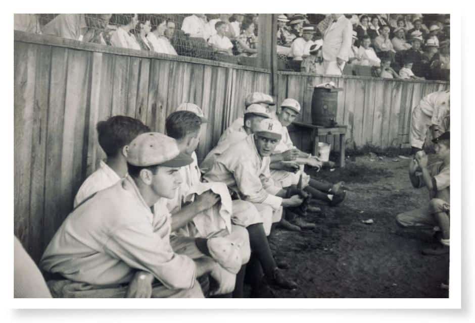 VTG Photo Young Man Baseball Uniform 1920s Henderson Brown College Team