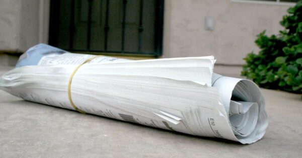 newspaper porch feature