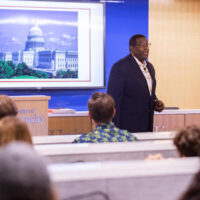 Eugene Poole in classroom