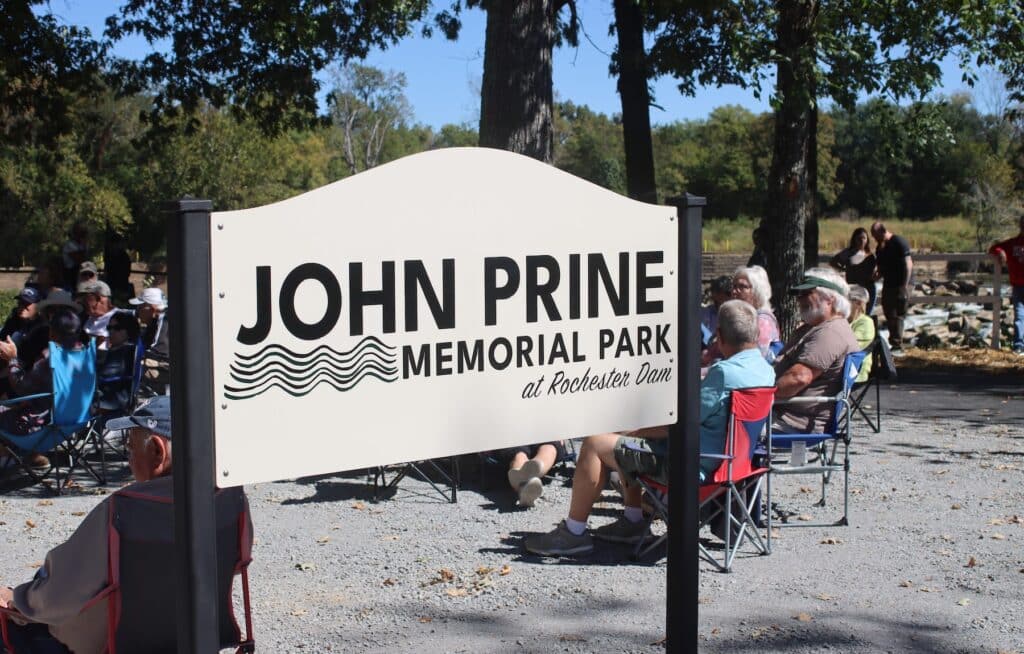 John Prine Memorial Park sign