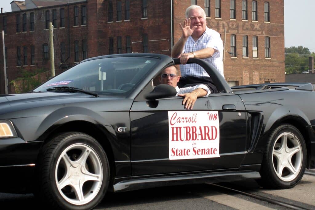 carroll hubbard waves from car