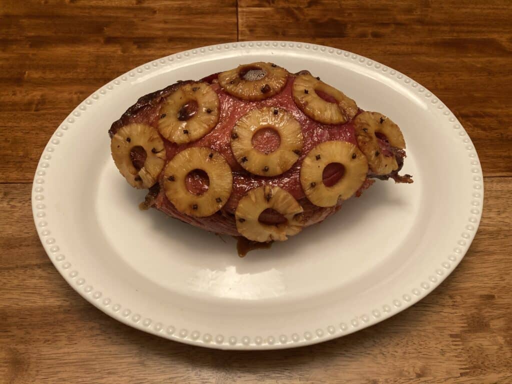 country ham with pineapple rings