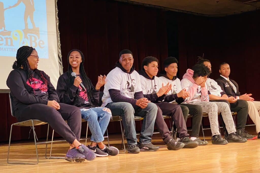 seated students at Hopkinsville MLK program