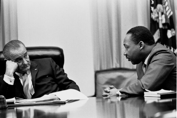 martin luther king jr. and lyndon johnson
