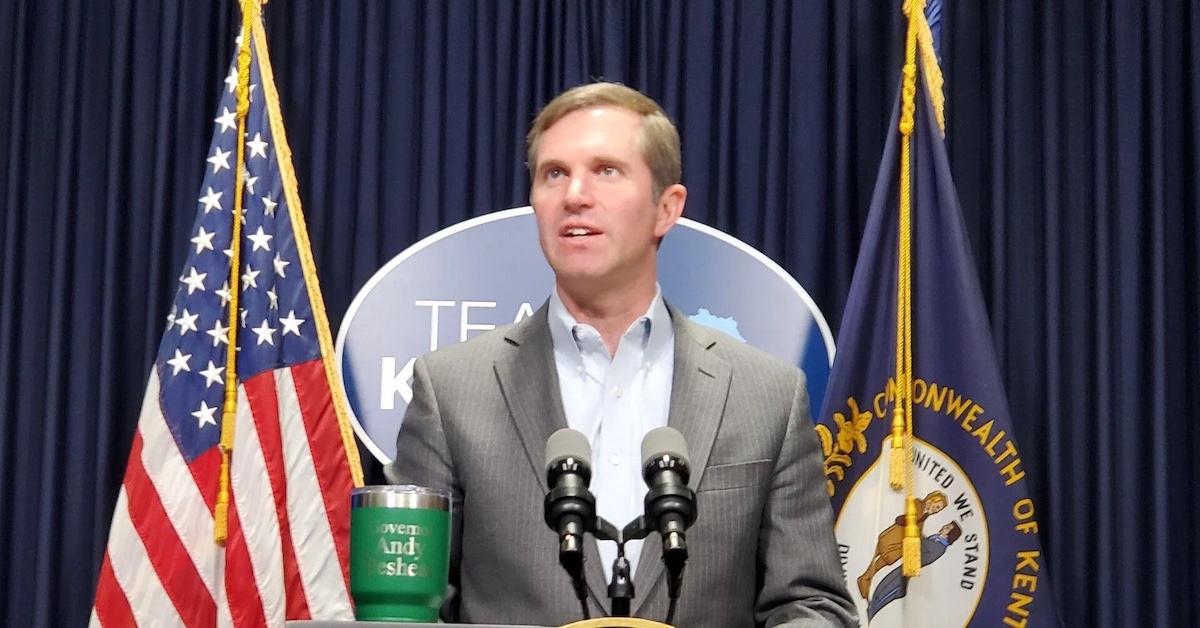 andy beshear at podium