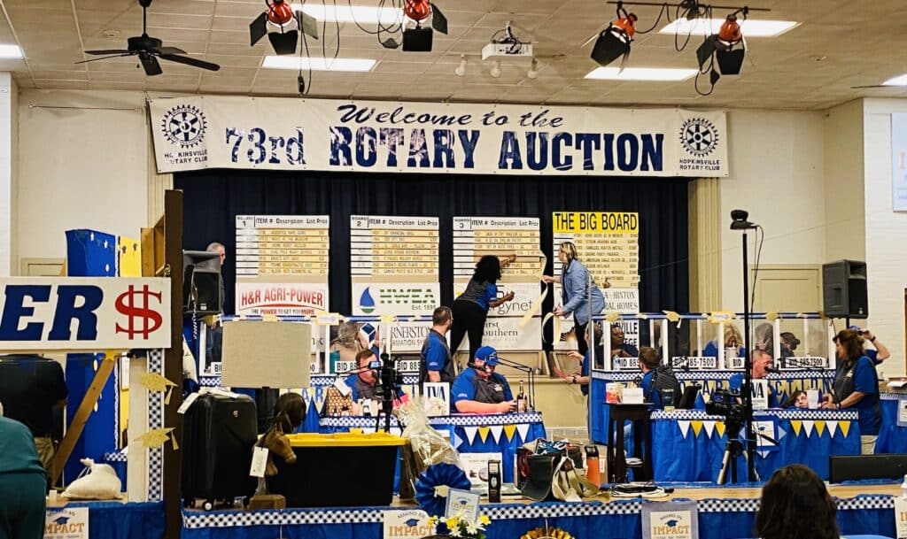 rotary auction floor