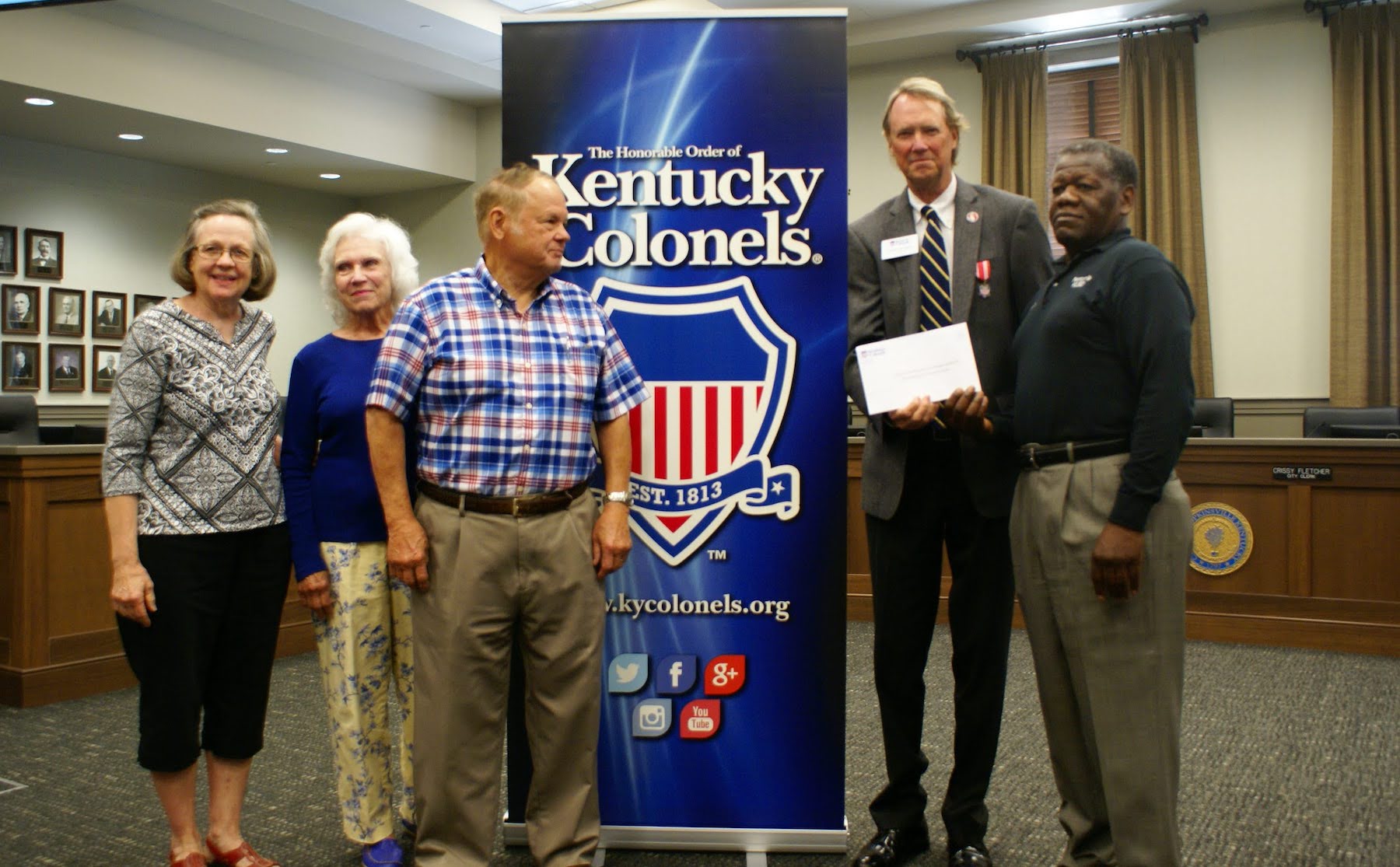 Kentucky Colonels grant presentation
