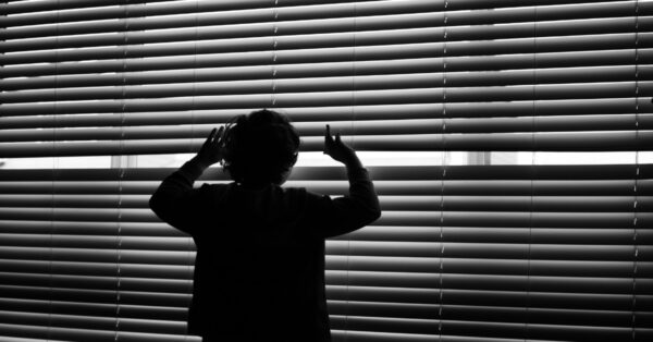 child at window