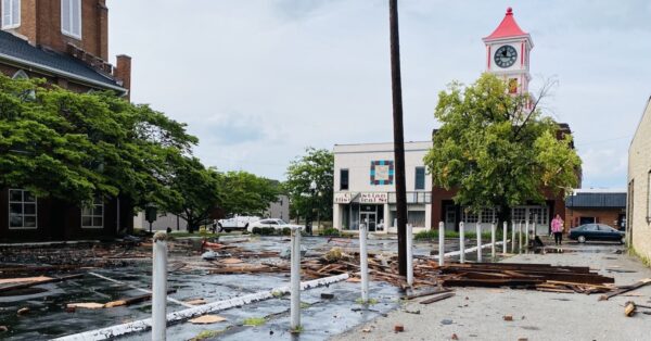 9th street storm debris feature