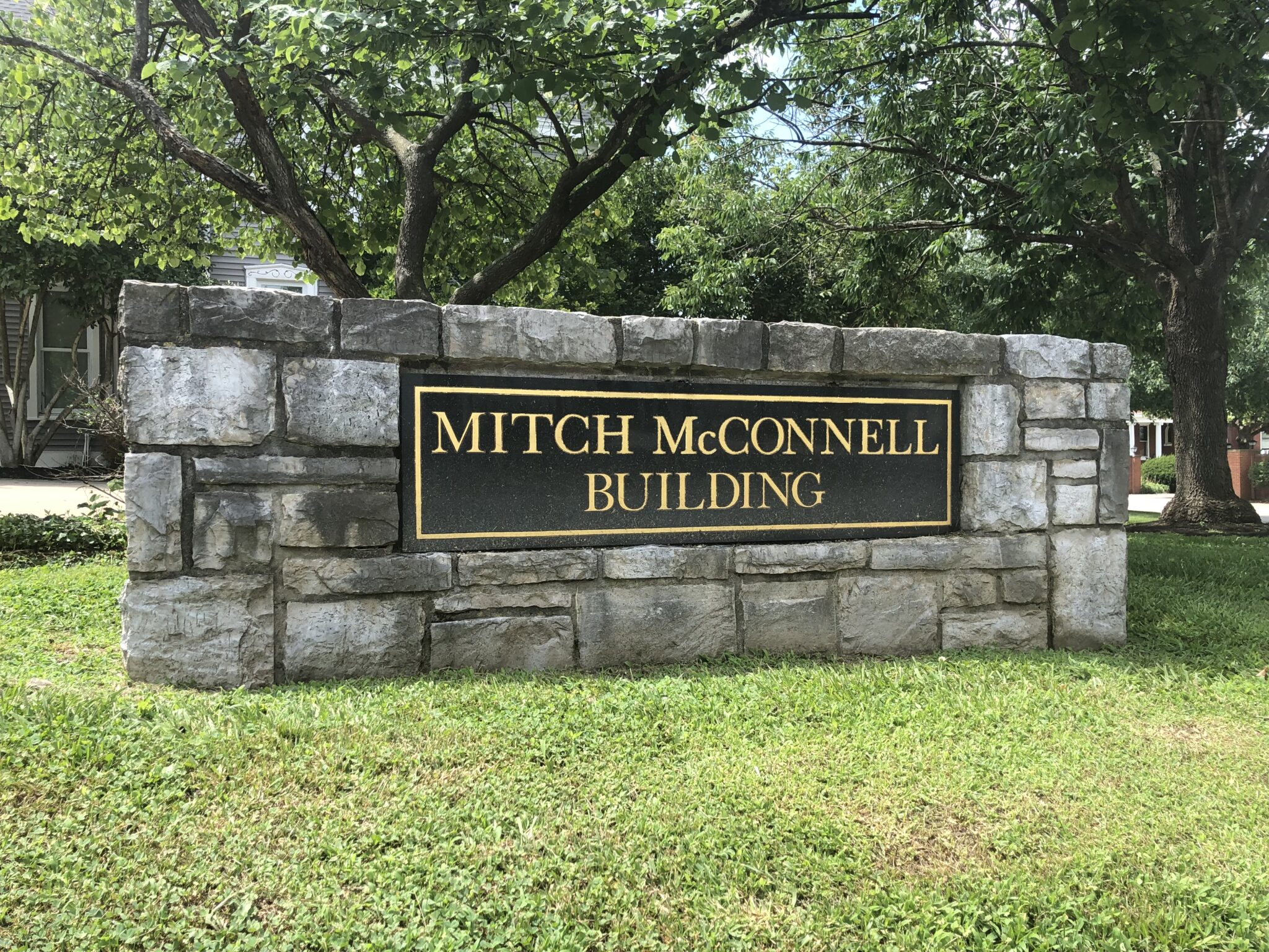 Mitch McConnell building sign