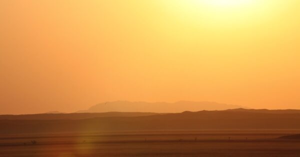 hot sunny landscape